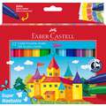 FABER-CASTELL | Jumbo Superwashable viltstift — sets, 12 kleuren