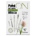Clairefontaine | Paint ON Misca multi-papier, DIN A4, 21 cm x 29,7 cm, ruw, 250 g/m², 1. Blok (kopsgelijmd) met 15 vel