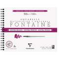 Clairefontaine | FONTAINE® aquarelpapier — hoogwit ○ grain fin ○ 300 g/m², 24 cm x 30 cm, 300 g/m², fijn, 4. Spiraalblok  met 12 vel