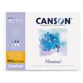 CANSON® | Montval® aquarelpapier ○ grain fin — 300 g/m², 24 cm x 32 cm, 300 g/m², fijn, 3. Blok met 100 vel — aan één korte zijde verlijmd