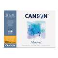 CANSON® | Montval® aquarelpapier ○ grain fin — 300 g/m², DIN A4, 21 cm x 29,7 cm, 300 g/m², fijn, 2. Blok met 12 vel — aan één korte zijde verlijmd
