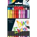 Faber-Castell | Black Edition Soft Brush viltstift — sets, 20 kleuren, set