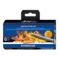 STAEDTLER® | Pigment brush pen 371 — 6-sets, Yellows & Oranges, set, penseelpunt