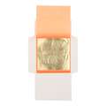 GIUSTO MANETTI | Slagmetaal ○ 14 cm x 14 cm — losse velletjes & op transfer, imitatiegoud n° 2.5 — 25 velletjes op transfer, 14 cm x 14 cm, pak van 25 stuks, 25 velletjes op transfer