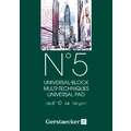 GERSTAECKER | N° 5 multiblok, DIN A4, 21 cm x 29,7 cm, 160 g/m², 1 stuk, 1. Blok met 150 vel