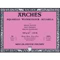 ARCHES® | Aquarelle aquarelblok — 300 g/m², 23 cm x 31 cm, 300 g/m², satiné, 6. Blokken - vierzijdig gelijmd | 20 vel | natuurwit | Grain Satiné (GS) = gesatineerd