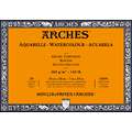 ARCHES® | Aquarelle aquarelblok — 300 g/m², 18 cm x 26 cm, 300 g/m², ruw, 4. Blokken - vierzijdig gelijmd | 20 vel | natuurwit | Grain Torchon (GT) = grofgekornd