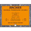 ARCHES® | Aquarelle aquarelblok — 300 g/m², 23 cm x 31 cm, 300 g/m², ruw, 4. Blokken - vierzijdig gelijmd | 20 vel | natuurwit | Grain Torchon (GT) = grofgekornd