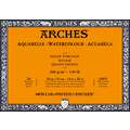 ARCHES® | Aquarelle aquarelblok — 300 g/m², 36 cm x 51 cm, 300 g/m², ruw, 4. Blokken - vierzijdig gelijmd | 20 vel | natuurwit | Grain Torchon (GT) = grofgekornd