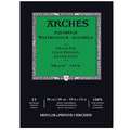 ARCHES® | Aquarelle aquarelblok — 300 g/m², 26 cm x 36 cm, 300 g/m², fijn, 1. Blokken - éénzijdig gelijmd | 12 vel | natuurwit | Grain Fin (GF) = fijngekornd