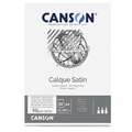 Canson hoogtransparant calqueerpapier, blok (eenzijdig gelijmd) 50 vellen, DIN A4, 21 cm x 29,7 cm, 1. Blok met 50 vel — éénzijdig gelijmd