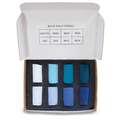 UNISON COLOUR | Handmade Soft Pastels —  8-sets Mini ○ halve krijtjes, Mini — blue, set