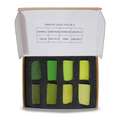 UNISON COLOUR | Handmade Soft Pastels —  8-sets Mini ○ halve krijtjes, Mini — green, set