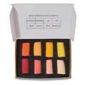 UNISON COLOUR | Handmade Soft Pastels —  8-sets Mini ○ halve krijtjes, Mini — red & orange, set
