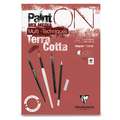 Clairefontaine | Paint ON Terra Cotta — multi-papier, DIN A3, 29,7 cm x 42 cm, 250 g/m², fijn, 1. Blok (kopsgelijmd) met 20 vel