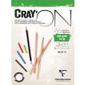 Cray’On Clairefontaine, DIN A5, 14,8 cm x 21 cm, A5 - 14,8 x 21 cm - 160g/m² - blok van 30 vellen, 160 g/m², blok (eenzijdig gelijmd)