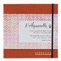 SENNELIER | l'Aquarelle aquarelboekje — handgemaakt, 20 cm  20 cm, 300 g/m², 1 stuk, 4. Vierkant formaat — roestkleurige kaft