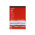 seawhite OF BRIGHTON | HEAVY CARTRIDGE PAD papierblok — 220 g/m², DIN A2, 42 cm x 59,4 cm, 220 g/m², blok (eenzijdig gelijmd) 25 vellen