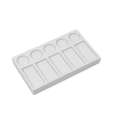 Palet — porcelein, rechthoek 11,5 cm x 19,5 cm — 10 vakjes