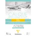 Clairefontaine | CALQUE calqueerpapier, DIN A2, 42 cm x 59,4 cm, 55 g/m², blok (eenzijdig gelijmd), 02. Gramsgewicht: 55 g/m²