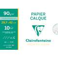 Clairefontaine | CALQUE calqueerpapier, DIN A3, 29,7 cm x 42 cm, 70 g/m², vel, pak, 03. Gramsgewicht: 70/75 g/m²