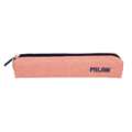 MILAN® | Mini-etui 430 ○ enkelvaks — polyester, buiten: roze — binnen: marineblauw, 1 stuk