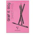 Clairefontaine | GraF It schetsblok, kaft — roze, DIN A6, 10,5 cm x 14,8 cm, 90 g/m², 3. Kaft — roze