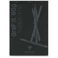 Clairefontaine | GraF It schetsblok, kaft — zwart, DIN A4, 21 cm x 29,7 cm, 90 g/m², 6. Kaft — zwart