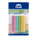MILAN® | Plastilina modelleerstaafjes — sets, 6 sticks — Pastel colours