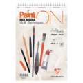 Clairefontaine | Paint ON Blanc — multi-papier, DIN A4, 21 cm x 29,7 cm, 250 g/m², 3. Spiraalblok met 20 vel