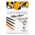 Clairefontaine | Letteringblok, DIN A5, 14,8 cm x 21 cm, 190 g/m², blok (eenzijdig gelijmd), 1. Blok (kopsgelijmd) met 20 vel