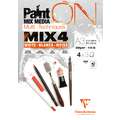 Clairefontaine | PaintON MIX4 pads, DIN A3, 29,7 cm x 42 cm, blok (eenzijdig gelijmd), 250 g/m²