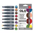 OLO™ | Alcohol Half-Marker ○ chisel nib — 8 + 5-sets, Comic, set