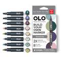 OLO™ | Alcohol Half-Marker ○ chisel nib — 8 + 5-sets, Muted, set