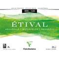 Clairefontaine ETIVAL aquarelblok, ruw/torchon korrel, 24 cm x 30 cm, 300 g/m², ruw, blok (vierzijdig gelijmd)