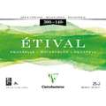 Clairefontaine ETIVAL aquarelblok, ruw/torchon korrel, 30 cm x 40 cm, 300 g/m², ruw, blok (vierzijdig gelijmd)