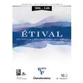 Clairefontaine ETIVAL aquarelblok 300 gram, fijngekorreld, DIN A5, 14,8 cm x 21 cm, 300 g/m², fijn, blok (eenzijdig gelijmd)