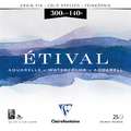 Clairefontaine Etival aquarelblok, 24 cm x 24 cm, 300 g/m², fijn, 2. blok (4-zijdig verlijmd) met 25 vel