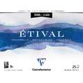 Clairefontaine Etival aquarelblok, 24 cm x 30 cm, 300 g/m², fijn, 2. blok (4-zijdig verlijmd) met 25 vel