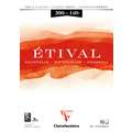 Aquarel papier Etival Clairefontaine, A3 - 129,7 x 42cm - 300g/m² - Blok van 10 vellen, DIN A3, 29,7 cm x 42 cm, blok (eenzijdig gelijmd)