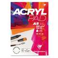 Clairefontaine | ACRYLPAD — voor acrylverf & gouache, DIN A5, 14,8 cm x 21 cm, 285 g/m², 1. Blok (kopsgelijmd) met 15 vel