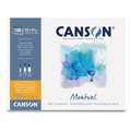 CANSON® | Montval® aquarelpapier ○ grain fin — 200 g/m², 32 cm x 41 cm, 200 g/m², fijn, 2. Maxi-blok met 100 vel — aan één lange zijde verlijmd
