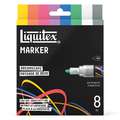 Liquitex® | MARKER — 8-sets, 8 kleuren — Dreamscape, ronde punt — Ø 2 mm, set
