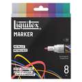 Liquitex® | MARKER — 8-sets, 8 kleuren — Metallic, ronde punt — Ø 2 mm, set