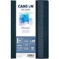 CANSON® | Montval® ART BOOK — gebonden, 14 cm x 21,6 cm, 300 g/m², fijn, 1. Blok met 48 vel — aan één lange zijde gebonden