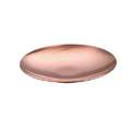 ABIG | Koperen schaaltje ○ voor emaille — rond & plat, rond & plat — Ø 103 mm, 1 stuk, 1 stuk
