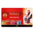 KOH-I-NOOR | MONDELUZ 3720 aquarelpotlood — blikken, 36 kleuren — assorti, set, 3. Blik met 36 potloden
