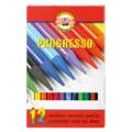 KOH-I-NOOR | PROGRESSO 8750 school-kleurstift ○ houtloos — sets assorti, 12 kleuren — assorti, set, 1. Standard edition