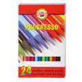 KOH-I-NOOR | PROGRESSO 8750 school-kleurstift ○ houtloos — sets assorti, 24 kleuren — assorti, set, 1. Standard edition