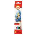KOH-I-NOOR | FISCH 3710 school-aquareloptlood — sets, 6 kleuren — basiskleuren, set